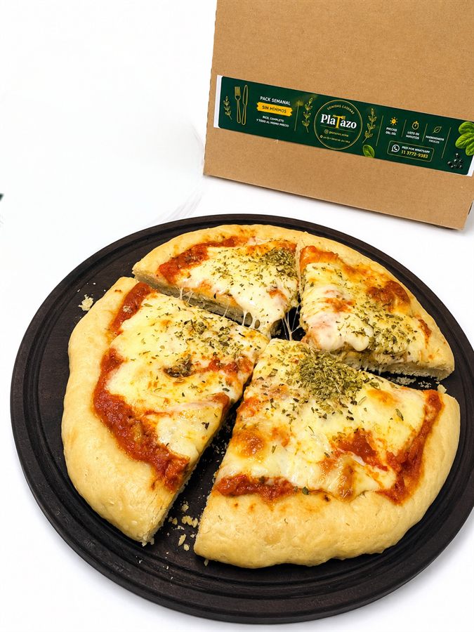 Pizza 4 porciones sin TACC